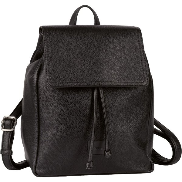Gabor Rucksack Elfie, aus fein genarbtem, glattem Kunstleder und mit einem Logo Rubber Patch
