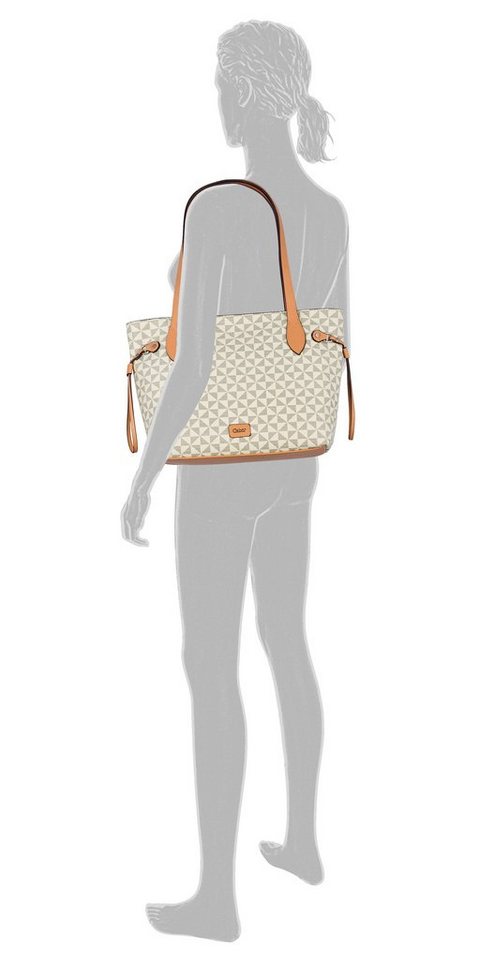 Gabor Shopper Barina, aus Lederimitat mit charakteristischem All-Over-Druck und Metall Logo – Bild 2 von 4