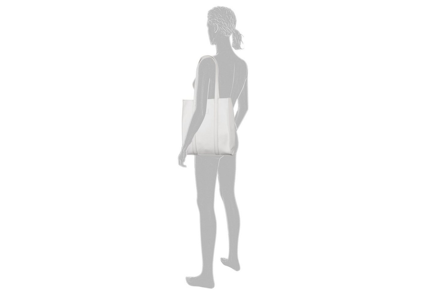 Gabor Shopper Elfie, Damen Schultertasche mit einem Logo Rubber Patch – Bild 2 von 4