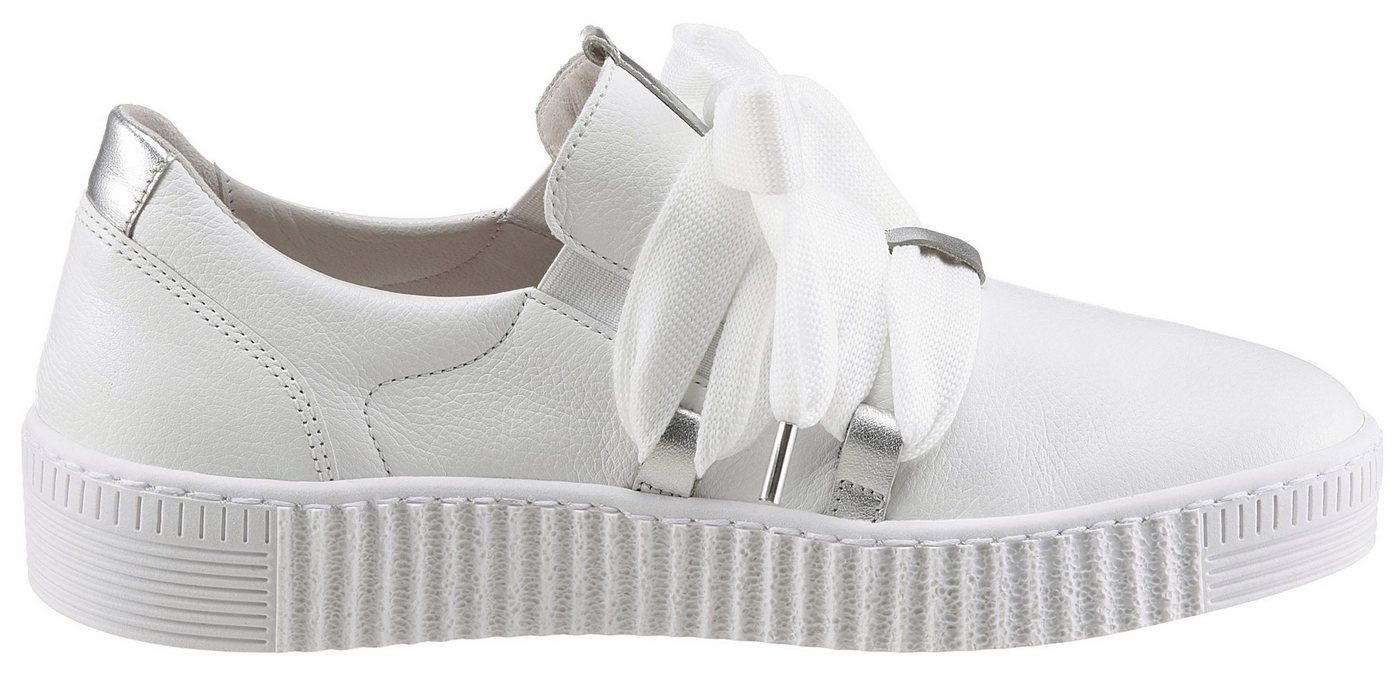Gabor Slip-On Sneaker Schnürschuh, Halbschuh, Slipper mit aufgesetzter Zierschnürung – Bild 2 von 5