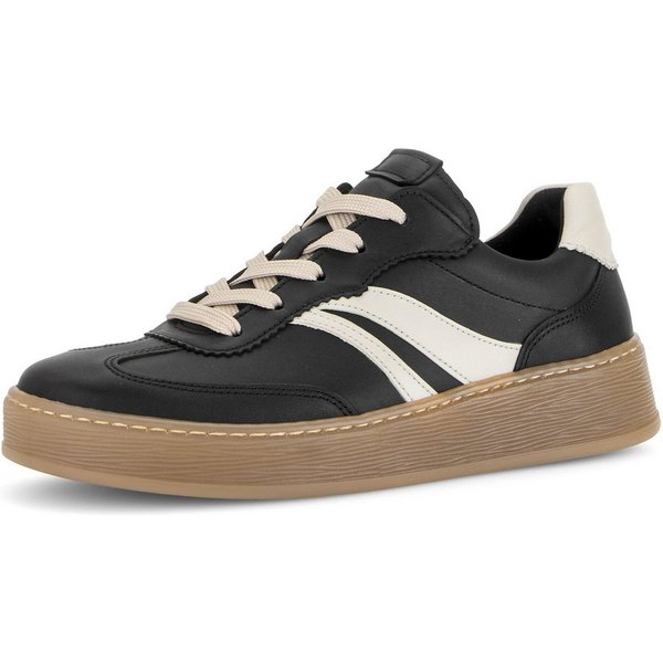 Gabor Sneaker Freizeitschuh, Halbschuh, Schnürer mit Kontrastbesatz, Weite G (weit)