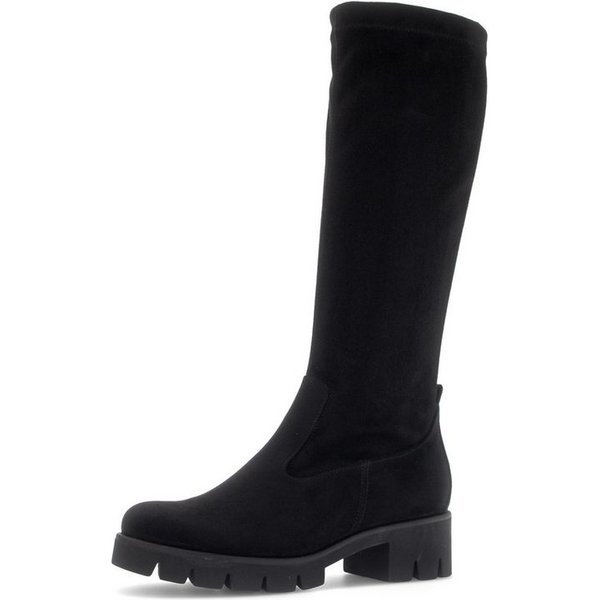 Gabor Stiefel Blockabsatz, Langschaftstiefel mit praktischem Innenreißverschluss