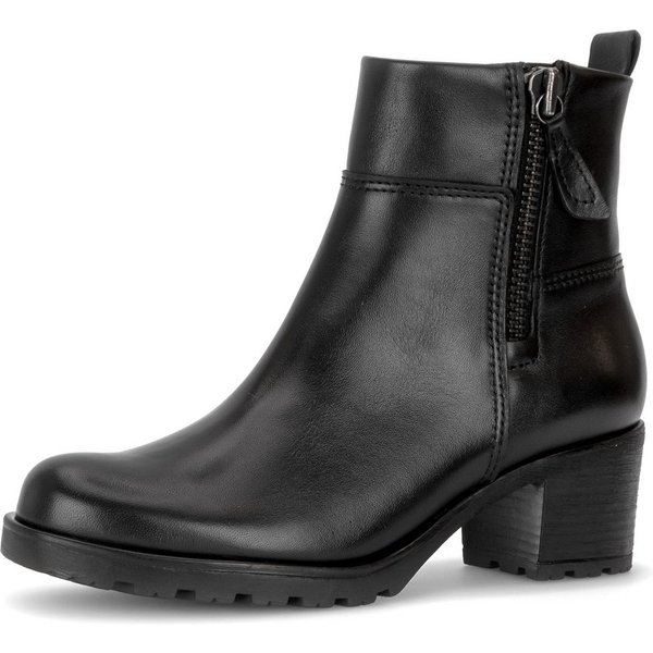 Gabor Stiefelette Blockabsatz, Boots mit Zierreißverschluss, normale Weite