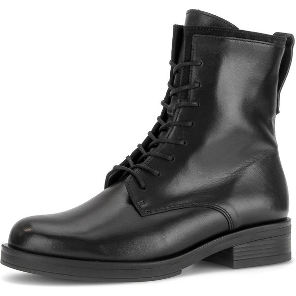 Gabor Stiefelette Blockabsatz, Schnürboots mit Wechselfußbett