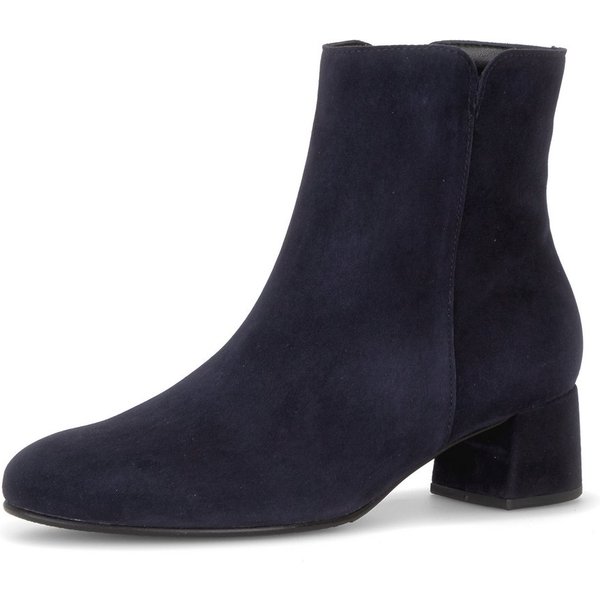Gabor Stiefelette Blockabsatz, Ankleboots mit praktischem Reißverschluss, schmale Form