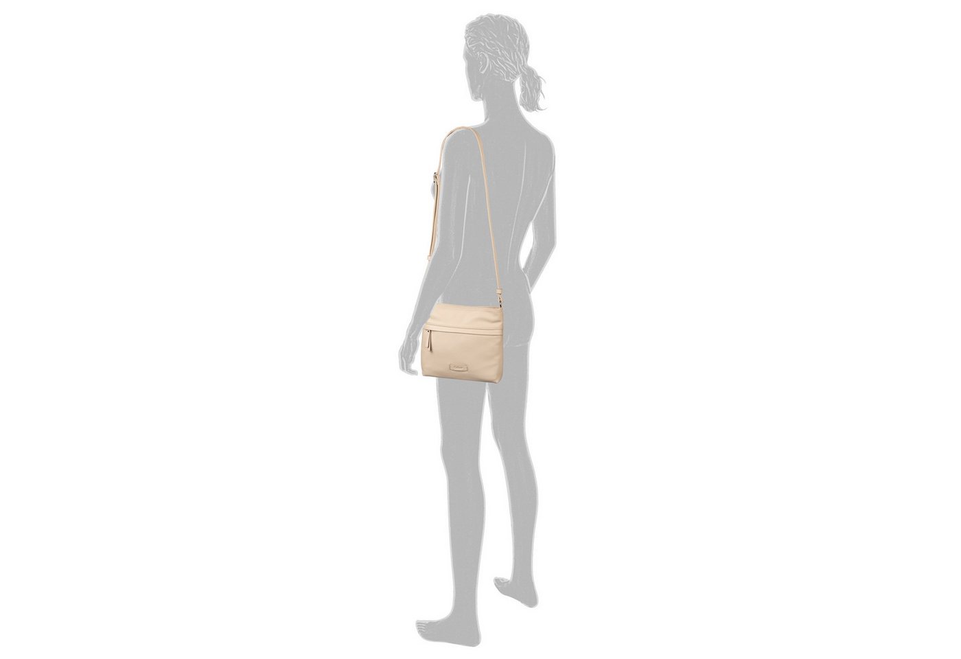 Gabor Umhängetasche Faye, Damen Schultertasche mit Logoprägung – Bild 2 von 5