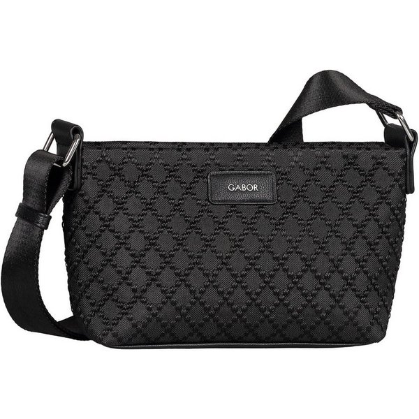 Gabor Umhängetasche Helmea, Damen Schultertasche mit Kontrastbesatz und Logoschriftzug