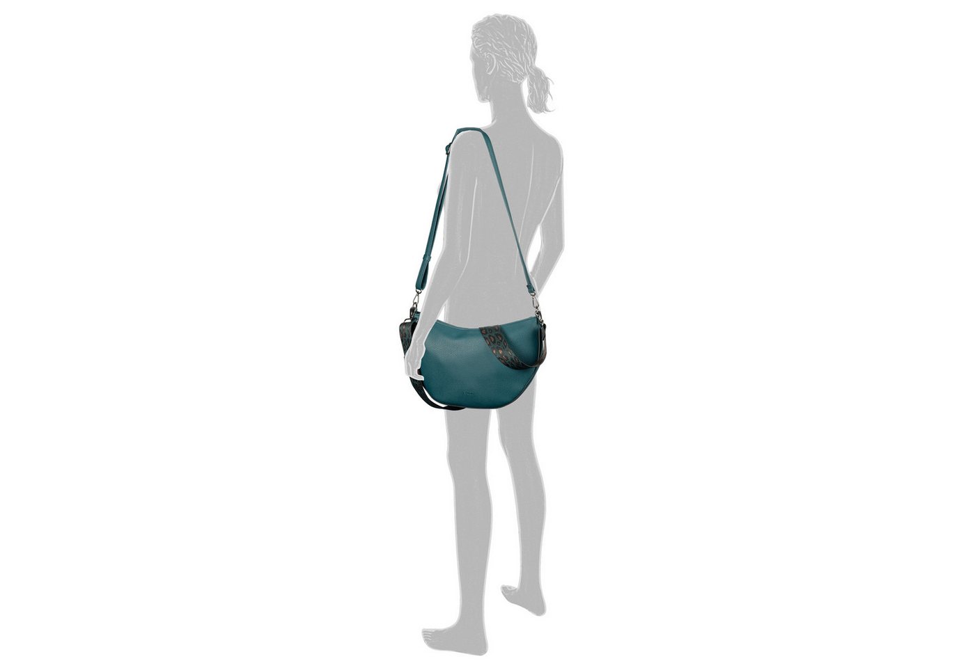 Gabor Umhängetasche Linda, Damen Umhängetasche, Handtasche, Tragetasche mit Logoprägung – Bild 2 von 5