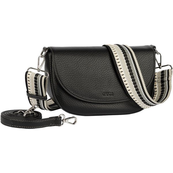 Gabor Umhängetasche Linda Summer (Set, 2-tlg., 2 Schultergurte: 1 Gewebeband, 1 aus hochwertigem Kunstleder), Damen Umhängetasche, Schultertasche mit dezentem L