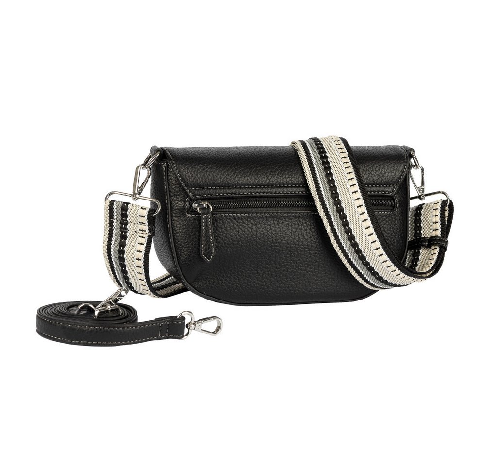 Gabor Umhängetasche Linda Summer (Set, 2-tlg., 2 Schultergurte: 1 Gewebeband, 1 aus hochwertigem Kunstleder), Damen Umhängetasche, Schultertasche mit dezentem L – Bild 4 von 5