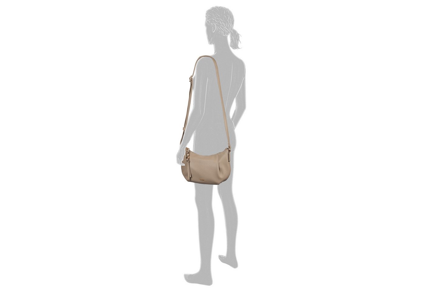 Gabor Umhängetasche Sedine, Damen Schultertasche mit Logo-Applikation – Bild 2 von 4