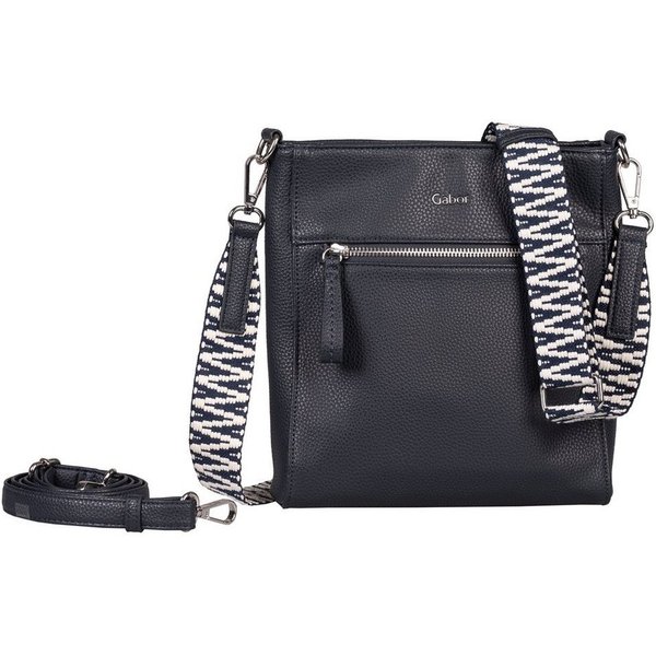 Gabor Umhängetasche Silena (Set, 2 Teile), Damen Schultertasche mit hochwertig, gewebtem Gurtband