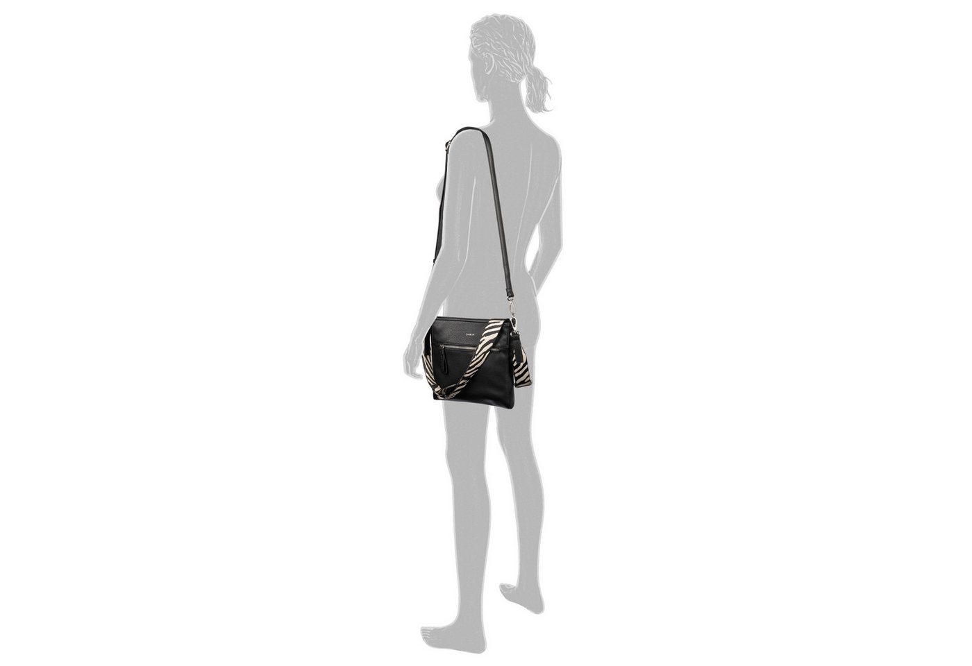 Gabor Umhängetasche Silena (Set, 2 Teile), Damen Schultertasche mit hochwertig, gewebtem Gurtband – Bild 2 von 5