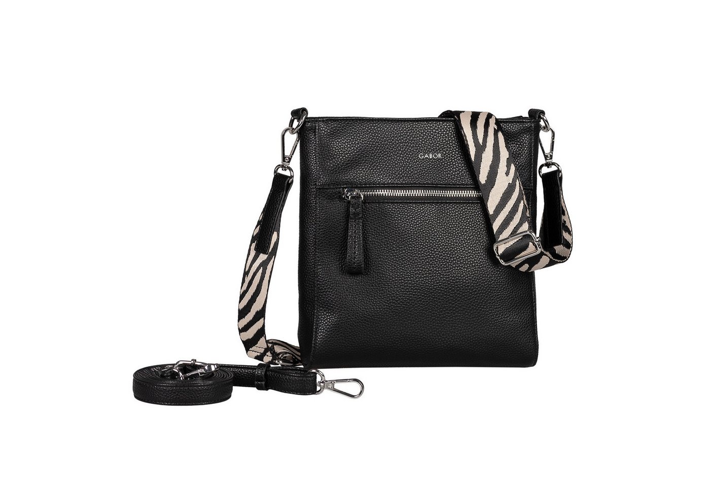 Gabor Umhängetasche Silena (Set, 2 Teile), Damen Schultertasche mit hochwertig, gewebtem Gurtband – Bild 3 von 5