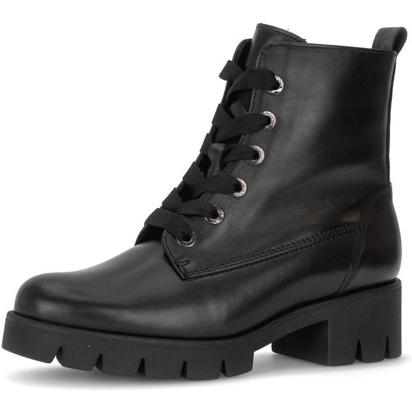 Gabor Winterboots Blockabsatz, Schnürboots, Schnürstiefelette mit Wechselfußbett