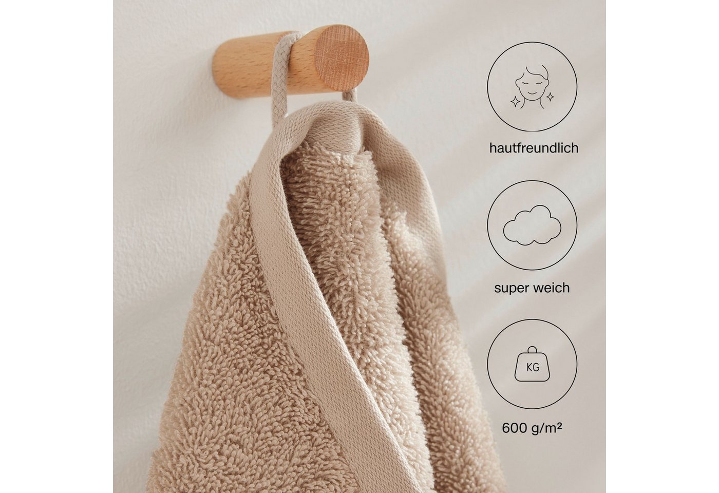s.Oliver Gästehandtuch s.Oliver, Premium Qualität, 600 gr/m², auch als Sets erhältlich, Walkfrottier (1-St), große Farbauswahl, auch als Duschtuch, Waschhandsch – Bild 3 von 5