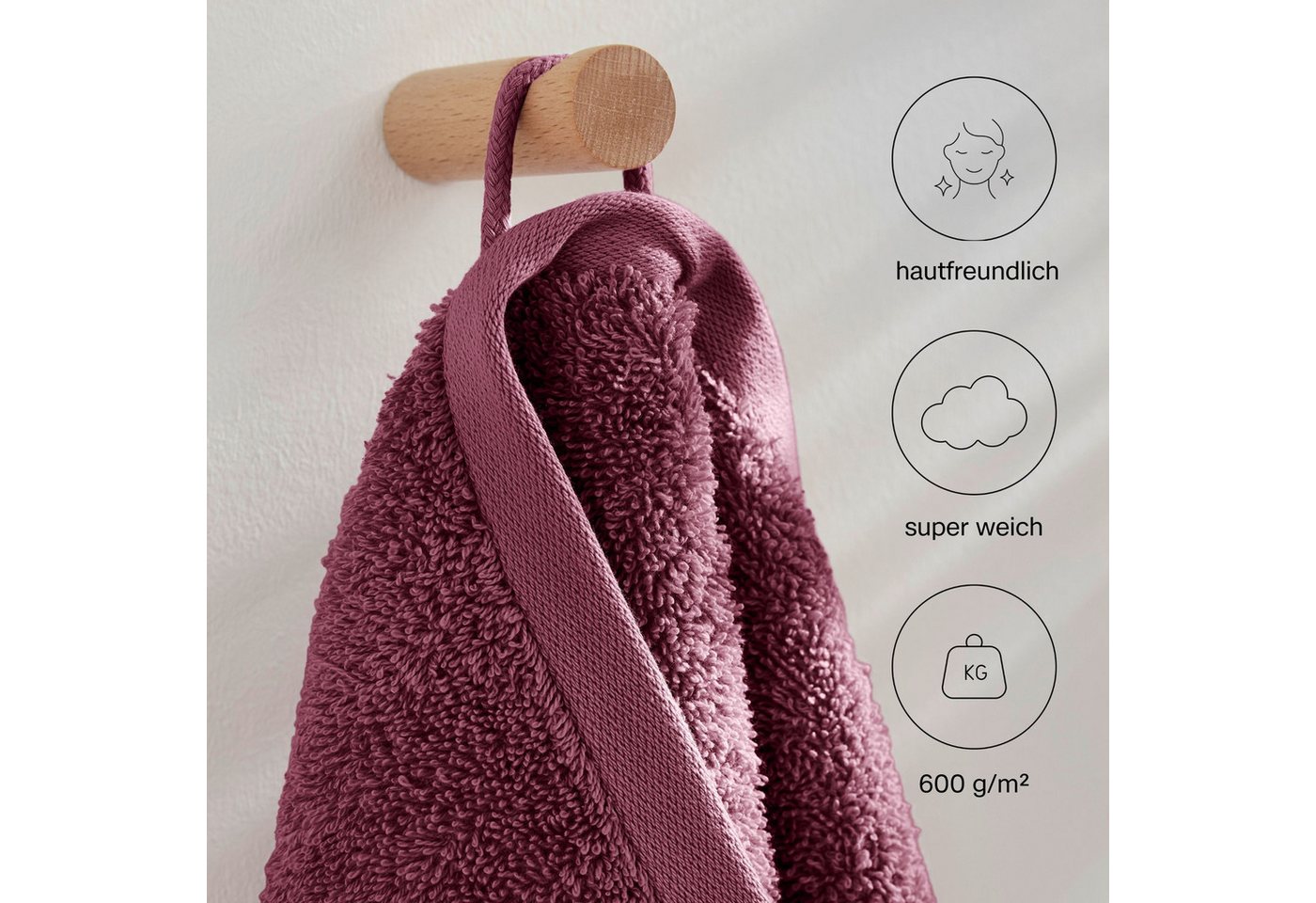 s.Oliver Gästehandtuch s.Oliver, Premium Qualität, 600 gr/m², auch als Sets erhältlich, Walkfrottier (1-St), große Farbauswahl, auch als Duschtuch, Waschhandsch – Bild 3 von 5