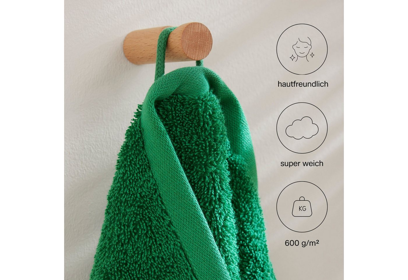 s.Oliver Gästehandtuch s.Oliver, Premium Qualität, 600 gr/m², auch als Sets erhältlich, Walkfrottier (1-St), große Farbauswahl, auch als Duschtuch, Waschhandsch – Bild 2 von 5