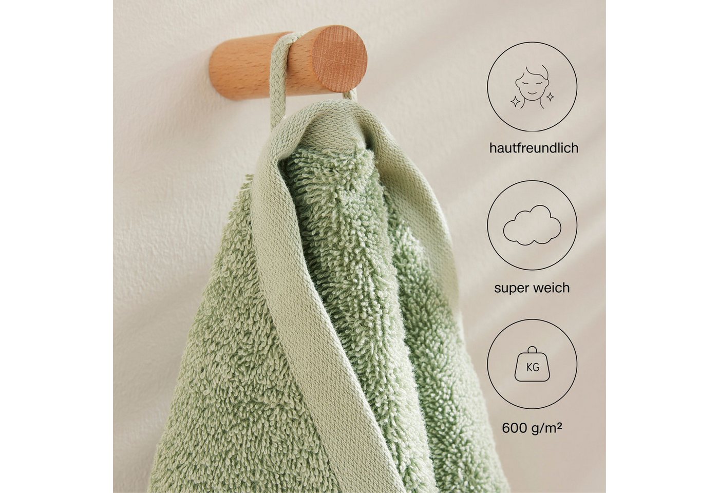 s.Oliver Gästehandtuch s.Oliver, Premium Qualität, 600 gr/m², auch als Sets erhältlich, Walkfrottier (1-St), große Farbauswahl, auch als Duschtuch, Waschhandsch – Bild 2 von 5