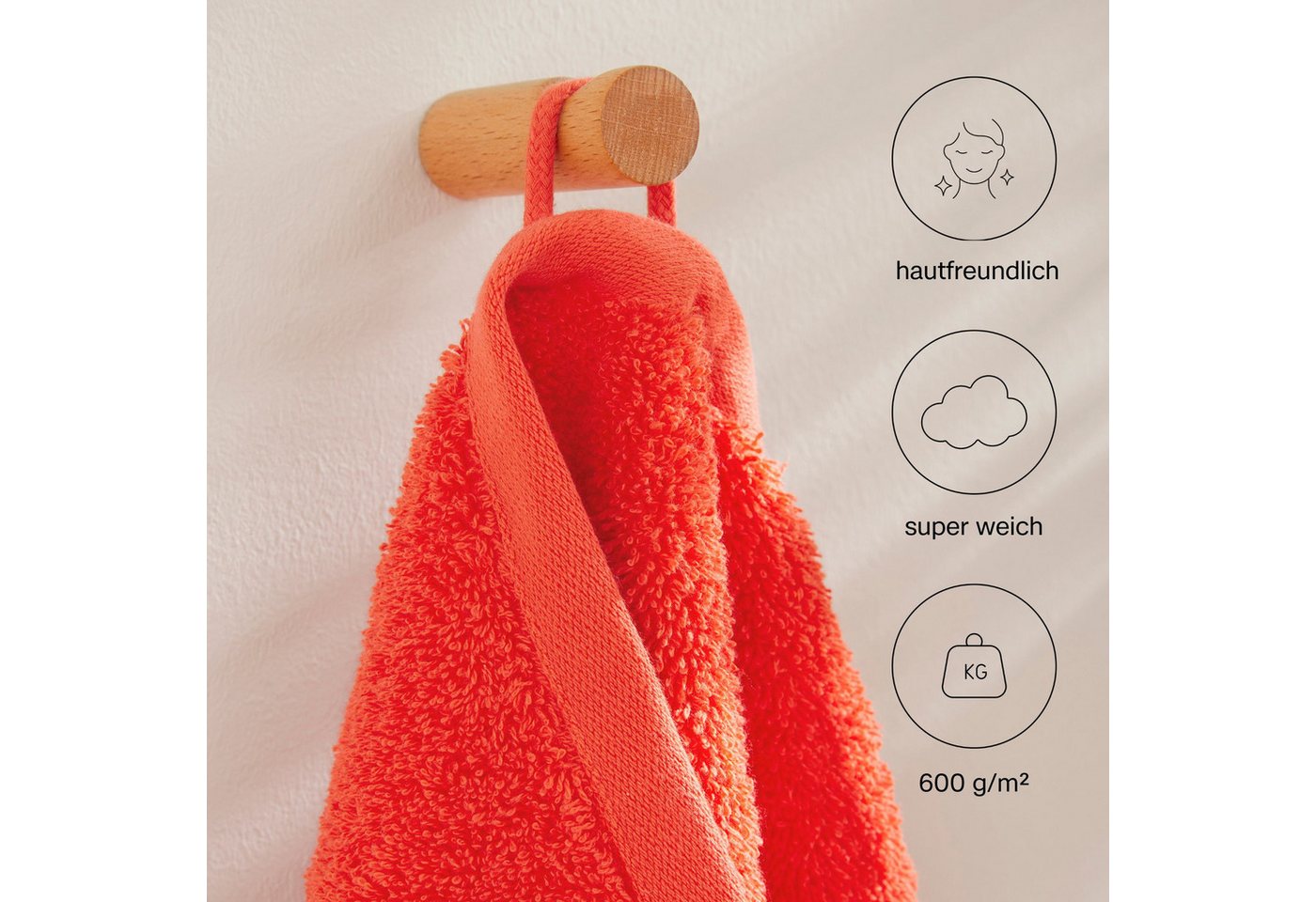 s.Oliver Gästehandtuch s.Oliver, Premium Qualität, 600 gr/m², auch als Sets erhältlich, Walkfrottier (1-St), große Farbauswahl, auch als Duschtuch, Waschhandsch – Bild 2 von 5
