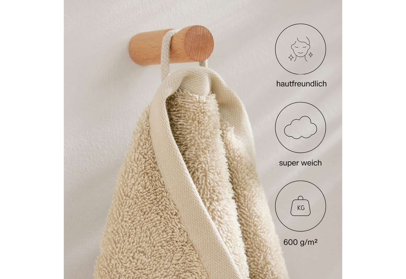 s.Oliver Gästehandtuch s.Oliver, Premium Qualität, 600 gr/m², auch als Sets erhältlich, Walkfrottier (1-St), große Farbauswahl, auch als Duschtuch, Waschhandsch – Bild 2 von 5