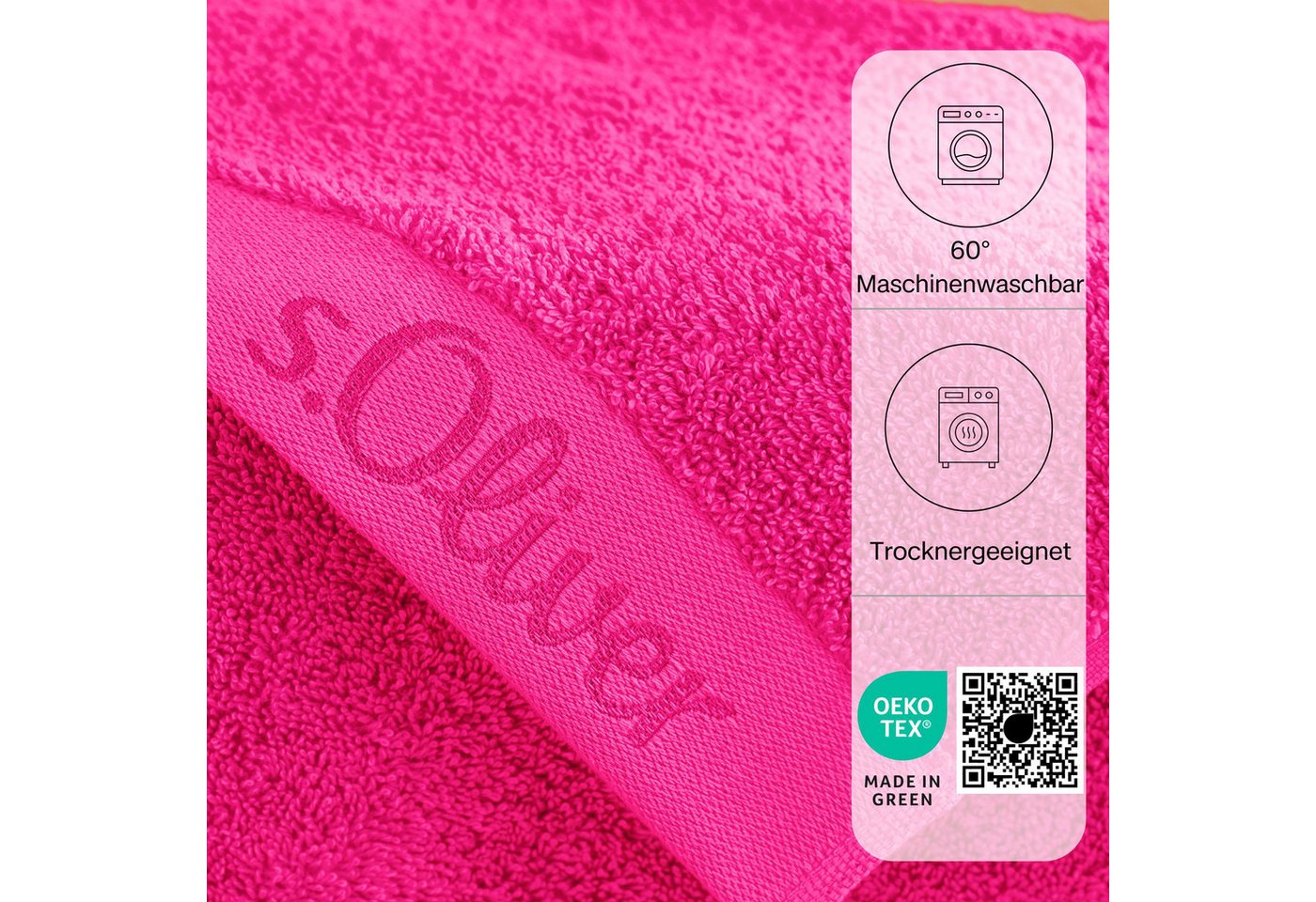 s.Oliver Gästehandtuch s.Oliver, Premium Qualität, 600 gr/m², auch als Sets erhältlich, Walkfrottier (1-St), große Farbauswahl, auch als Duschtuch, Waschhandsch – Bild 3 von 5