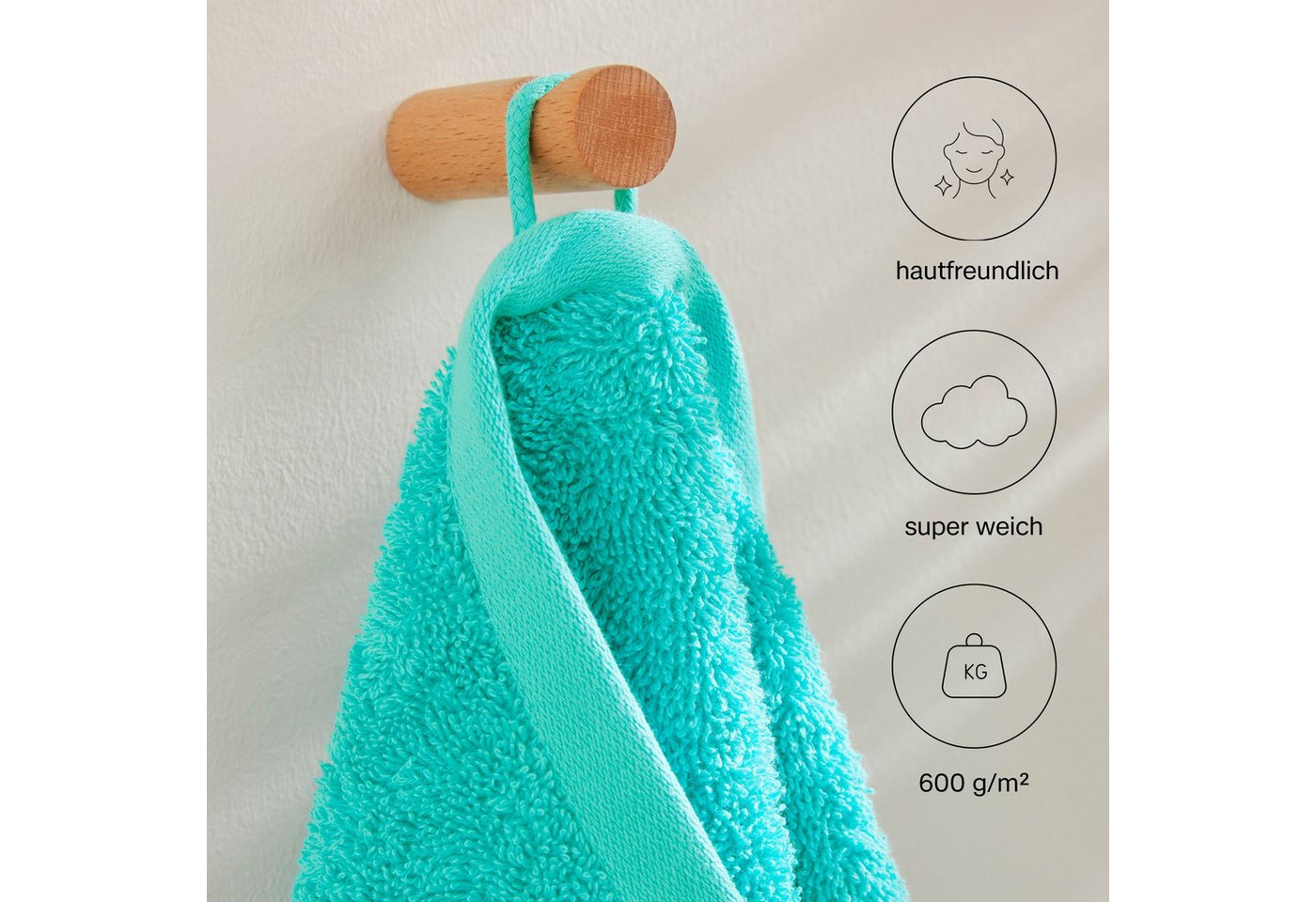 s.Oliver Gästehandtuch s.Oliver, Premium Qualität, 600 gr/m², auch als Sets erhältlich, Walkfrottier (1-St), große Farbauswahl, auch als Duschtuch, Waschhandsch – Bild 2 von 5