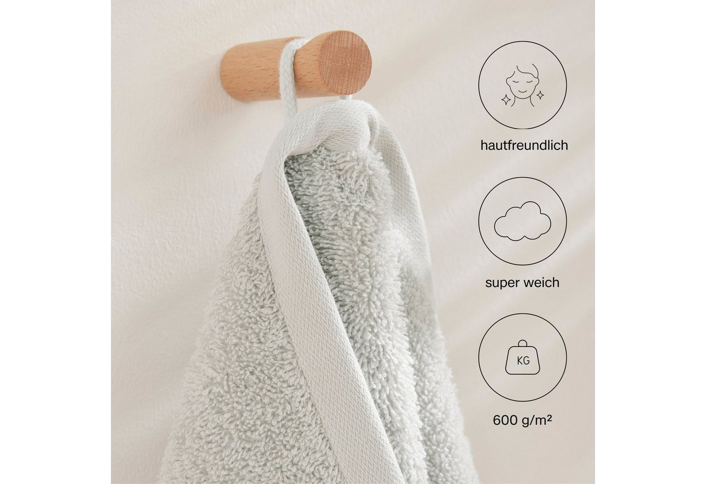 s.Oliver Gästehandtuch s.Oliver, Premium Qualität, 600 gr/m², auch als Sets erhältlich, Walkfrottier (1-St), große Farbauswahl, auch als Duschtuch, Waschhandsch – Bild 2 von 5
