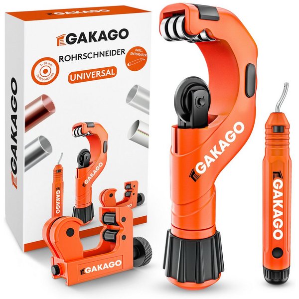 Gakago Rohrschneider, (Set), mit Entgrater für alle gängigen Metalle und Kunststoffe