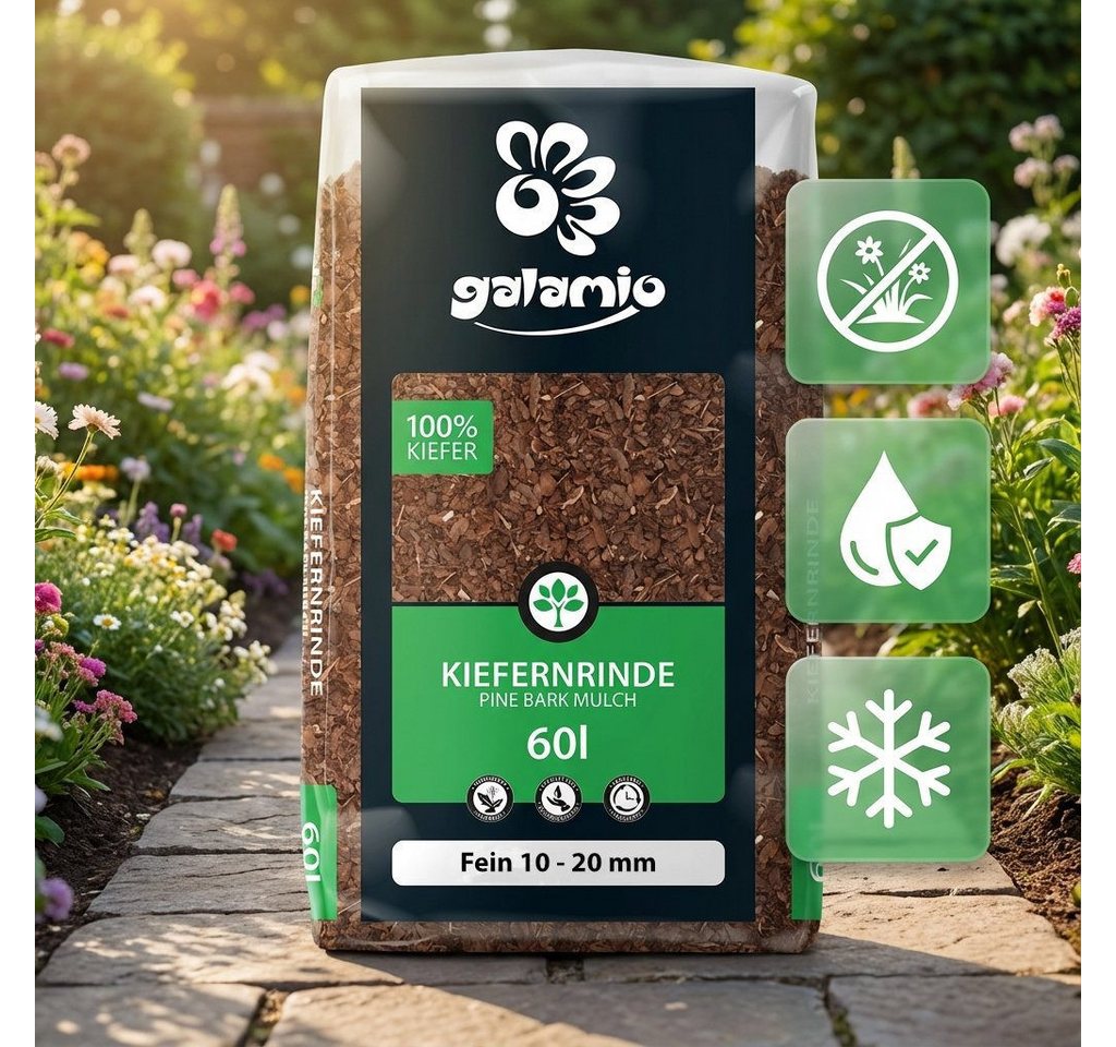 GALAMIO Rindenmulch Rindenmulch Kiefer Fein, (Palette, 39-St) – Bild 2 von 5