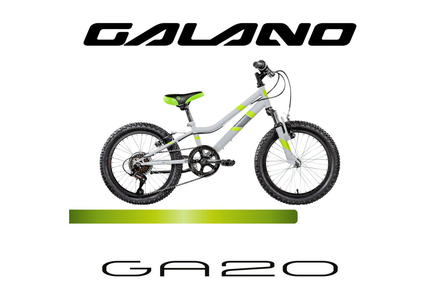 Galano Kinderfahrrad GA20, 7 Gang, Kettenschaltung, Kinderfahrrad 18 Zoll 115 - 130 cm Mädchen Jungen Fahrrad ab 5 Jahre – Bild 2 von 5