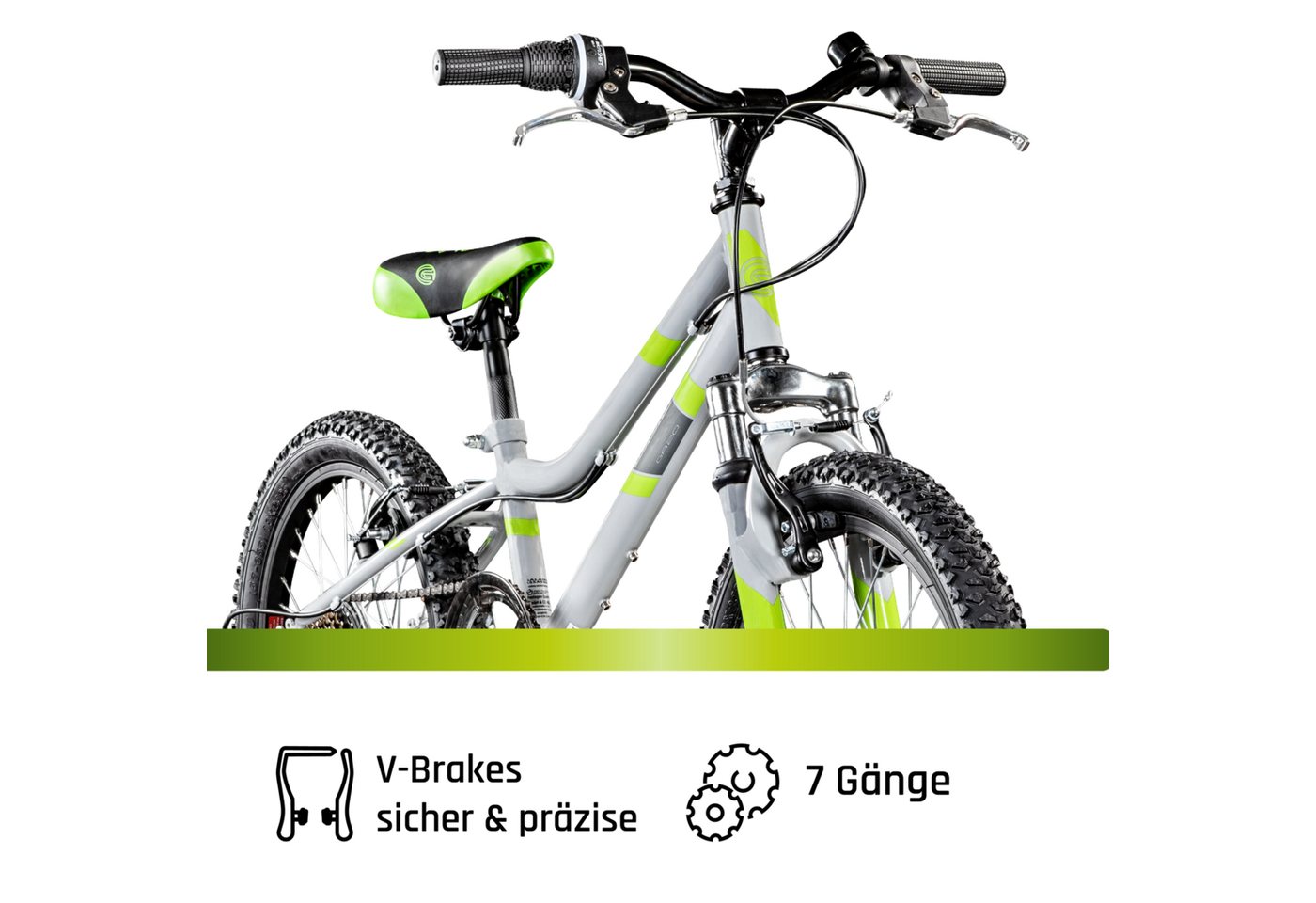 Galano Kinderfahrrad GA20, 7 Gang, Kettenschaltung, Kinderfahrrad 18 Zoll 115 - 130 cm Mädchen Jungen Fahrrad ab 5 Jahre – Bild 4 von 5