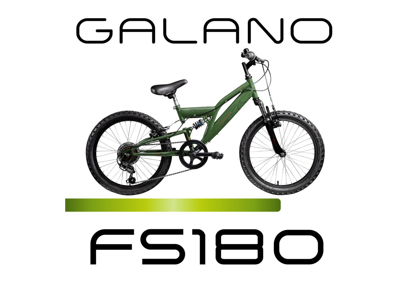 Galano Mountainbike FS180, 6 Gang, Kettenschaltung, 20 Zoll Kinderfahrrad ab 6 Jahre 120-135 cm für Mädchen und Jungen – Bild 2 von 5