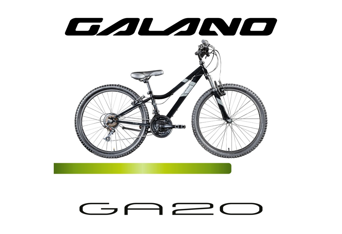 Galano Mountainbike GA20, 21 Gang Saiguan, Kettenschaltung, Jugendfahrrad 24 Zoll Mountainbike 130-145cm 21 Gänge Kinder – Bild 2 von 5