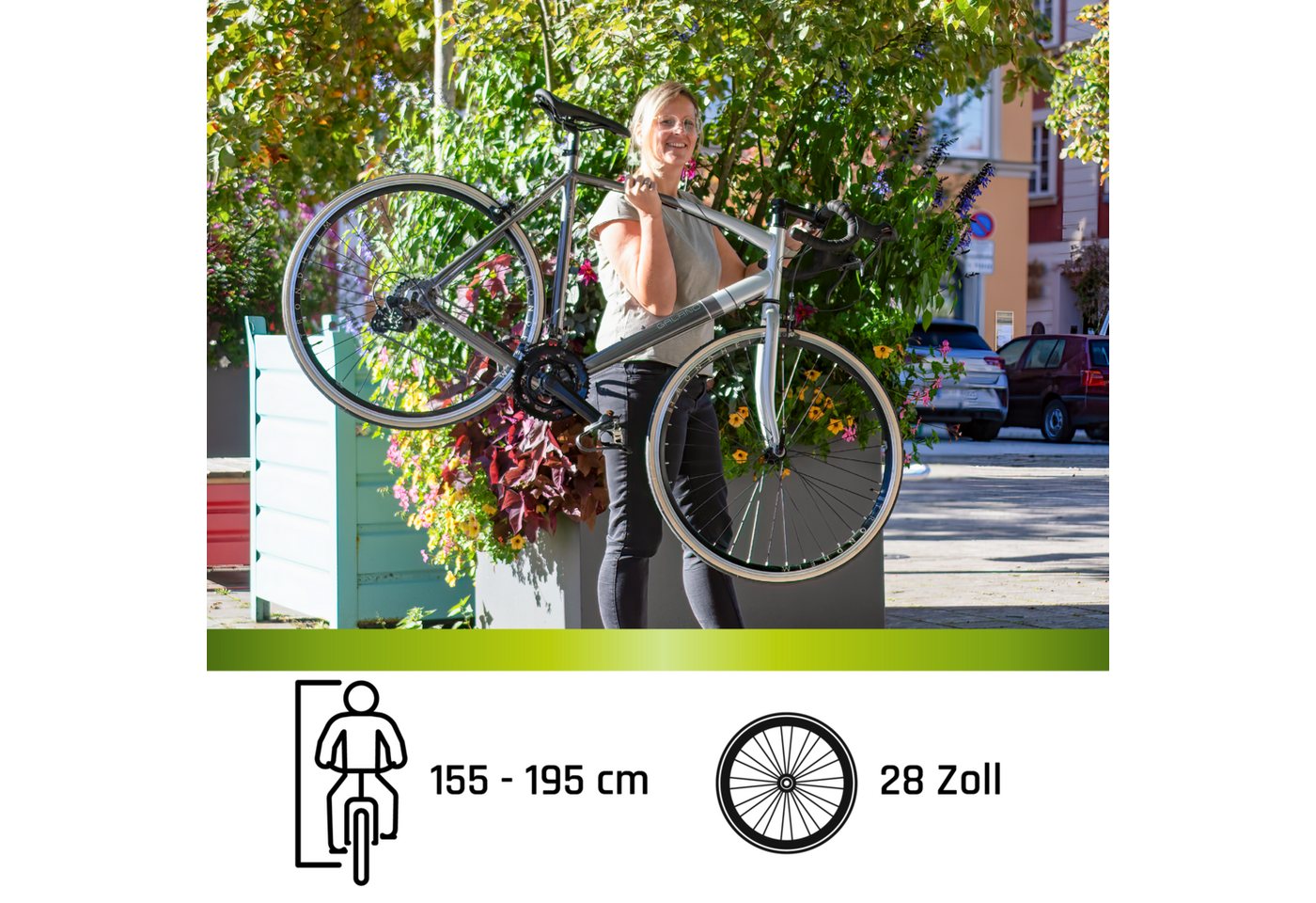 Galano Rennrad Vuelta STI, 14 Gang, Kettenschaltung, 28 Zoll für Damen und Herren 150 - 195 cm Fahrrad Road Bike Fitnessrad – Bild 3 von 5