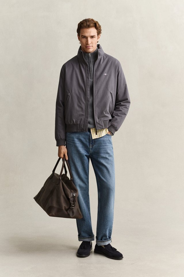 Gant Bomberjacke HAMPSHIRE JACKET Regular fit mit Reißverschlusstaschen – Bild 5 von 5