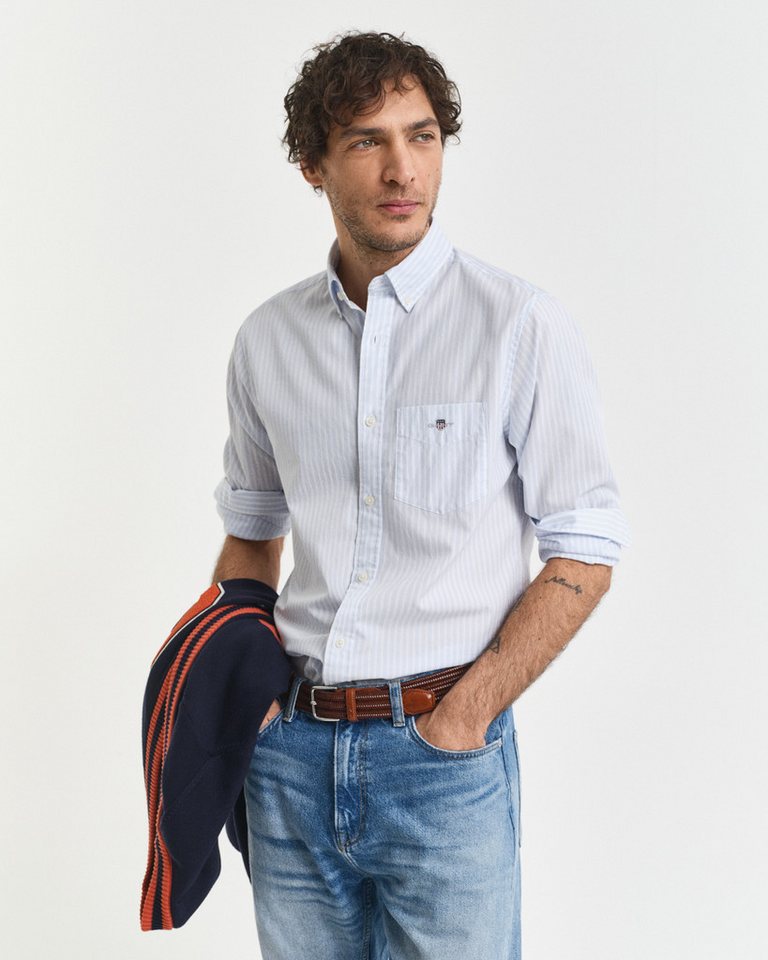 Gant Langarmhemd REG POPLIN STRIPE SHIRT – Bild 2 von 5