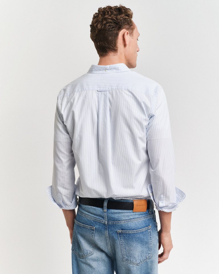Gant Langarmhemd REG POPLIN STRIPE SHIRT – Bild 5 von 5