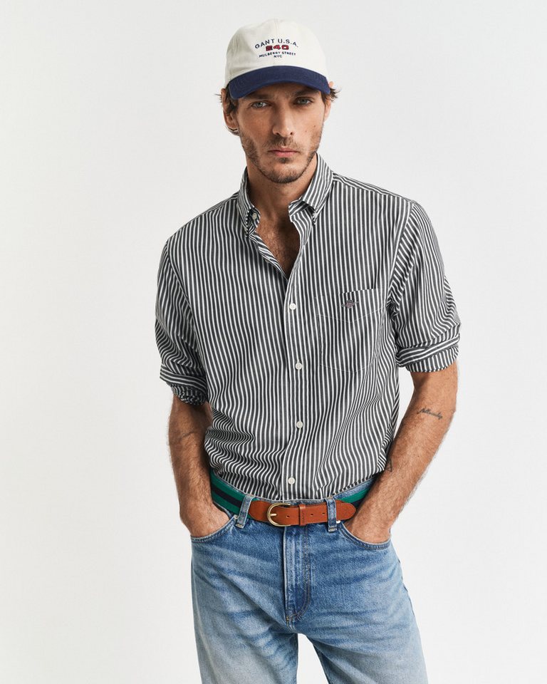 Gant Langarmhemd REG POPLIN STRIPE SHIRT – Bild 2 von 5