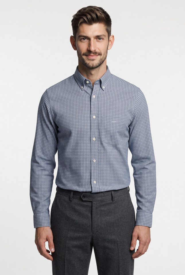 Gant Langarmhemd REGULAR COTTON LINEN PRINT SHIRT Regular fit mit Button-Down-Kragen – Bild 2 von 5