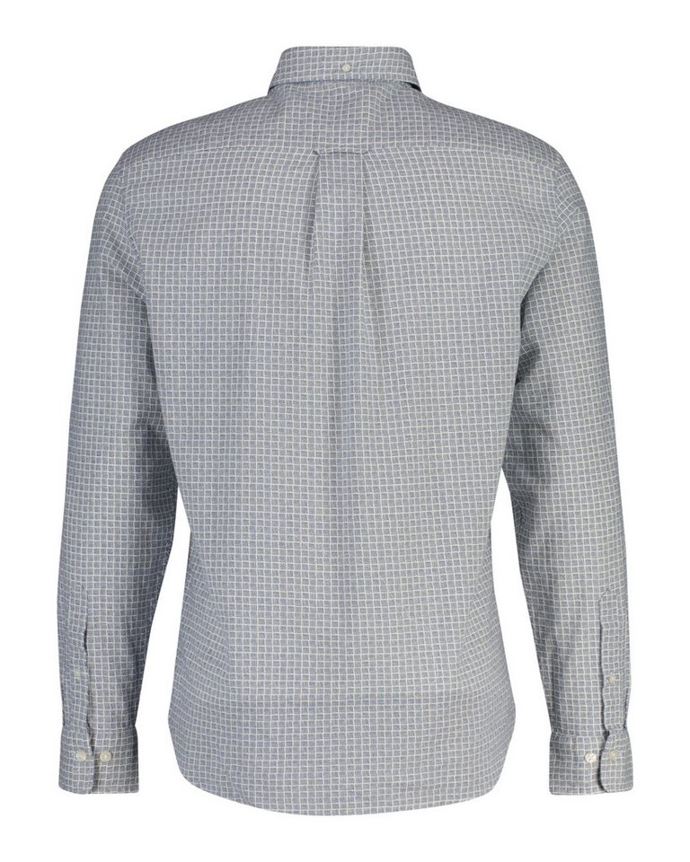 Gant Langarmhemd REGULAR COTTON LINEN PRINT SHIRT Regular fit mit Button-Down-Kragen – Bild 5 von 5