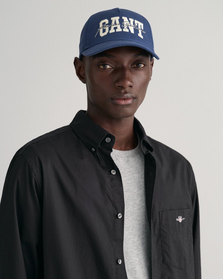 Gant Langarmhemd Regular Fit Popeline Hemd leicht strapazierfähig pflegeleicht mit Label Stickerei auf der Brusttasche – Bild 5 von 5