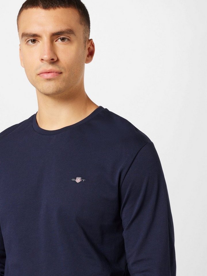 Gant Langarmshirt Shield (1-tlg) Plain/ohne Details – Bild 4 von 4