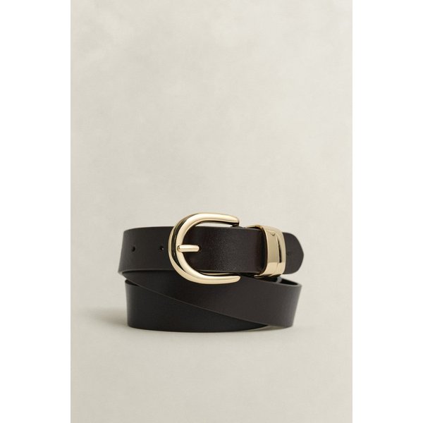 Gant Ledergürtel CHUNKY KEEPER LEATHER BELT Größenverstellbar durch Einfachdornschließe