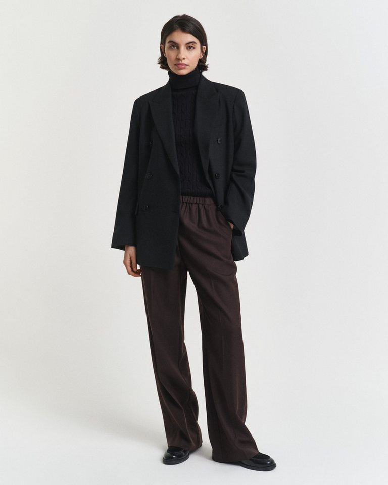 Gant Rollkragenpullover STRETCH COTTON CABLE TURTLENECK mit Zopfmuster – Bild 5 von 5