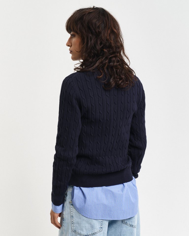 Gant Rollkragenpullover STRETCH COTTON CABLE TURTLENECK mit Zopfmuster – Bild 5 von 5