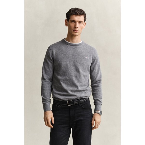 Gant Rundhalspullover CLASSIC COTTON Regular fit mit Rundhalsausschnitt