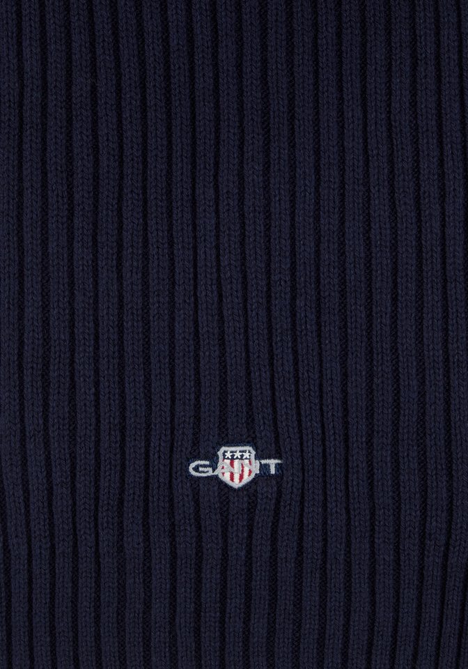 Gant Strickschal COTTON BLEND LOGO – Bild 2 von 2