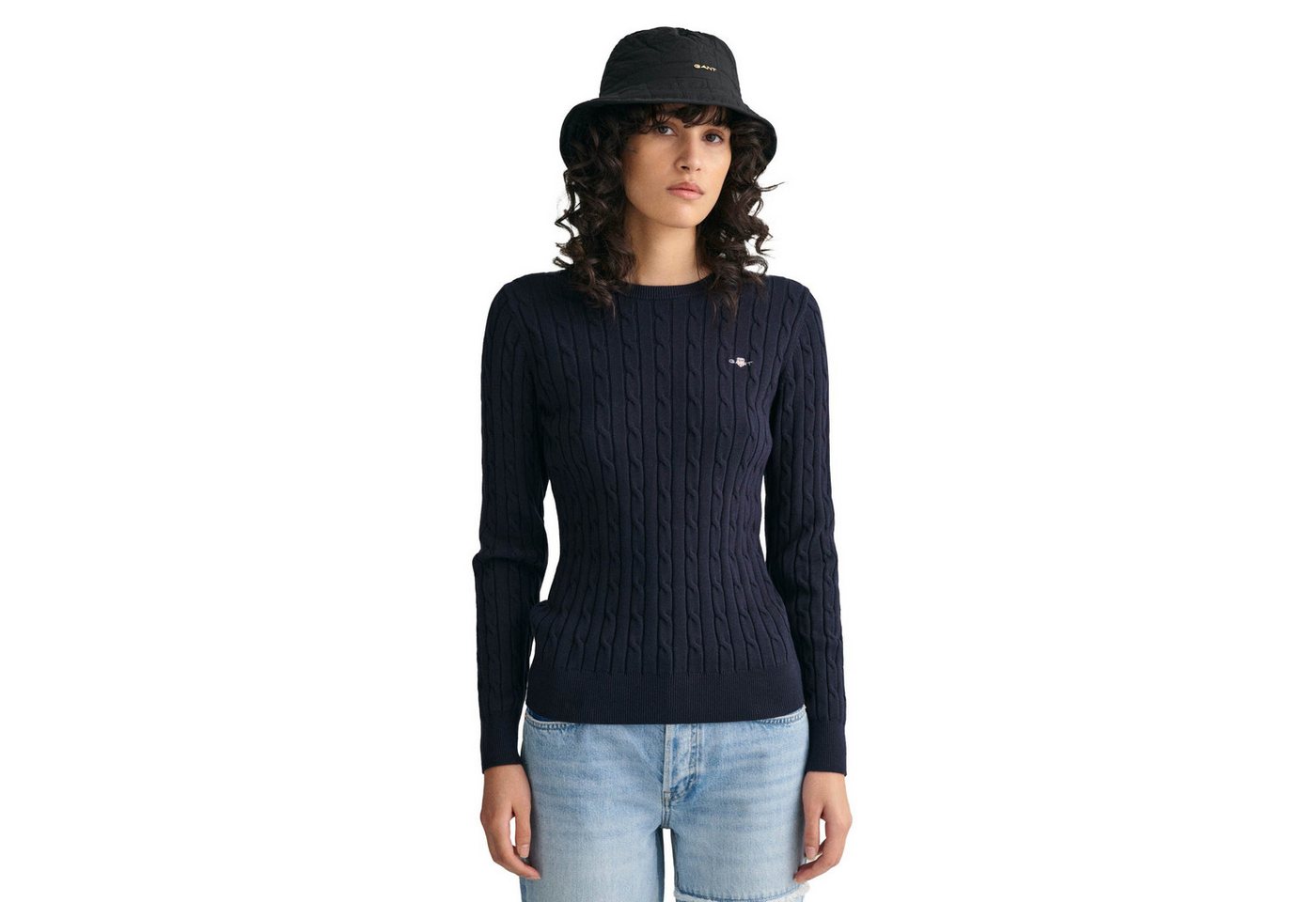 Gant Sweater Damen Strickpullover Baumwolle – Bild 2 von 5