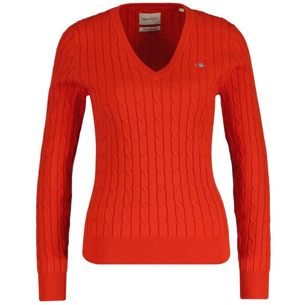 Gant Sweater Damen Strickpullover Baumwolle